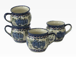 S/4 Espresso Cups - Blue Crocus Range